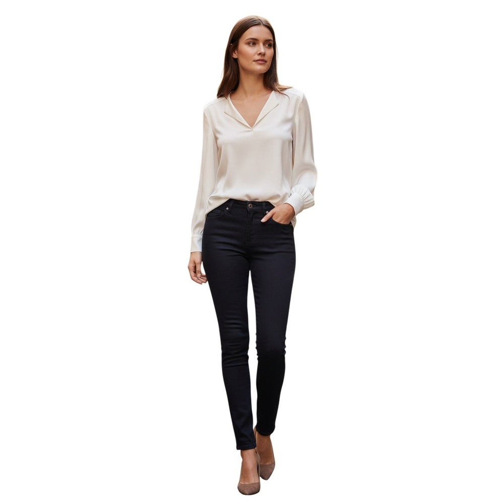 PAIGE Margot Ultra Skinny‎ Jeans Black Shadow High Rise Size 26x29 USA MSRP $278